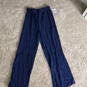 Flowy navy beach pants